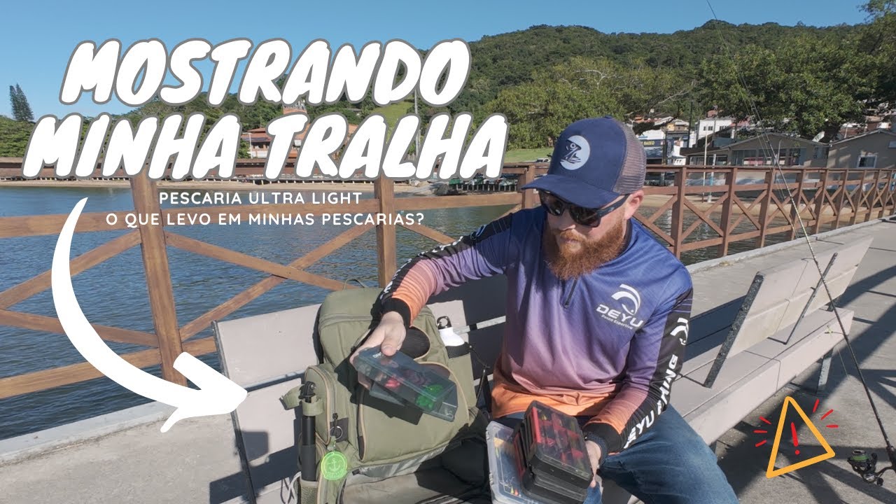 Mostrando minhas tralha, tudo o que levo na pescaria de ultra light! #fishing