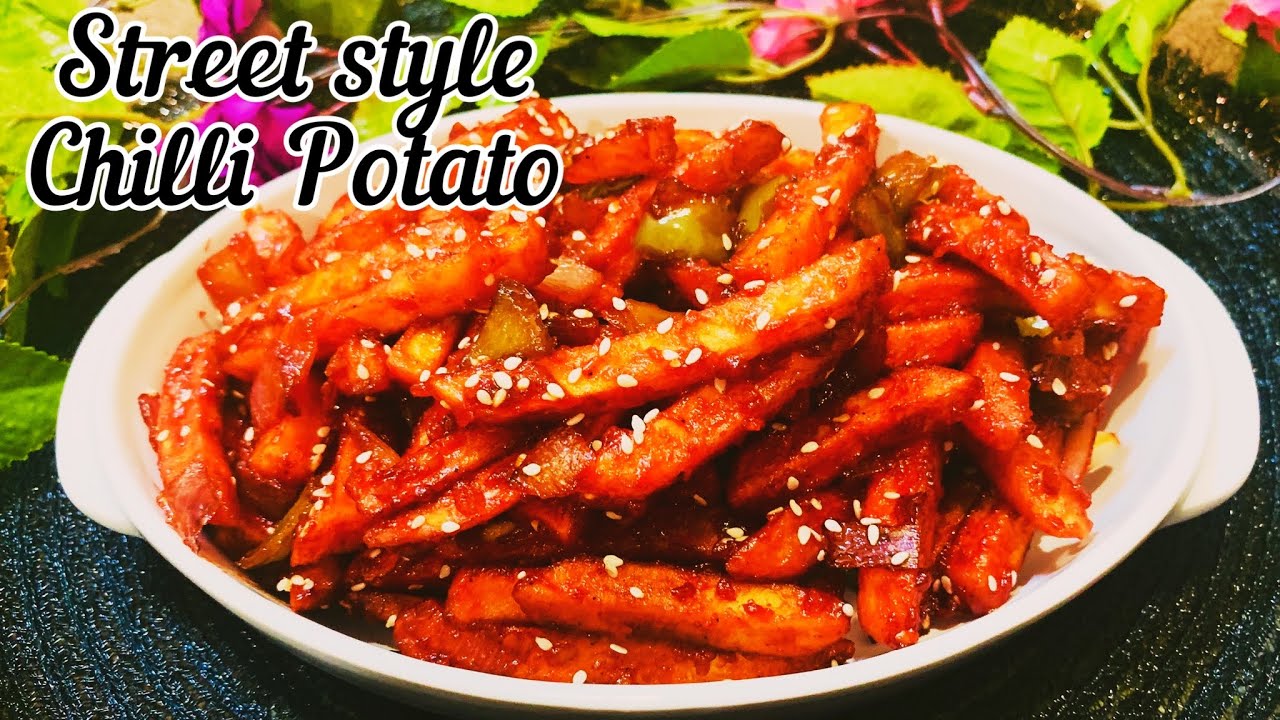 Chilly Potato recipe| Crunchy chilly potato | street style chilli potato