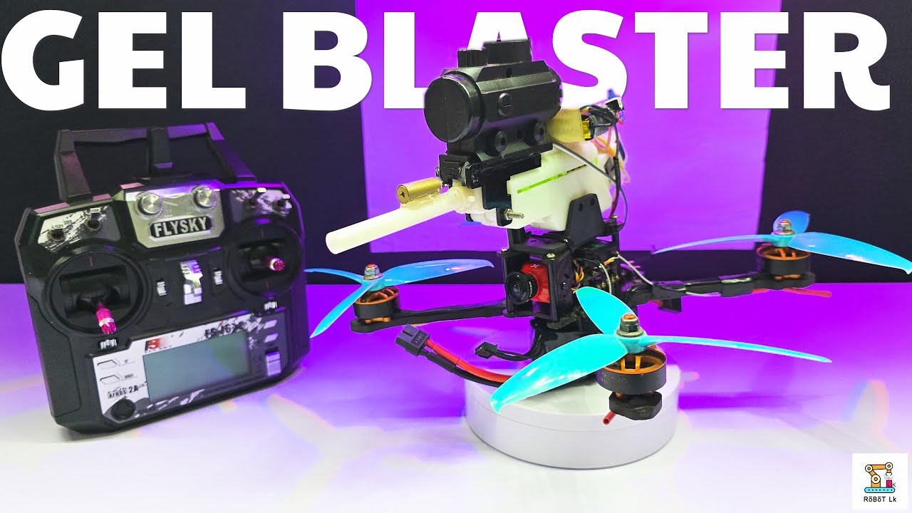 Представляем мой дрон FPV Gel Blaster | Дрон для стрельбы гелевыми шариками 8 мм с функцией просм...