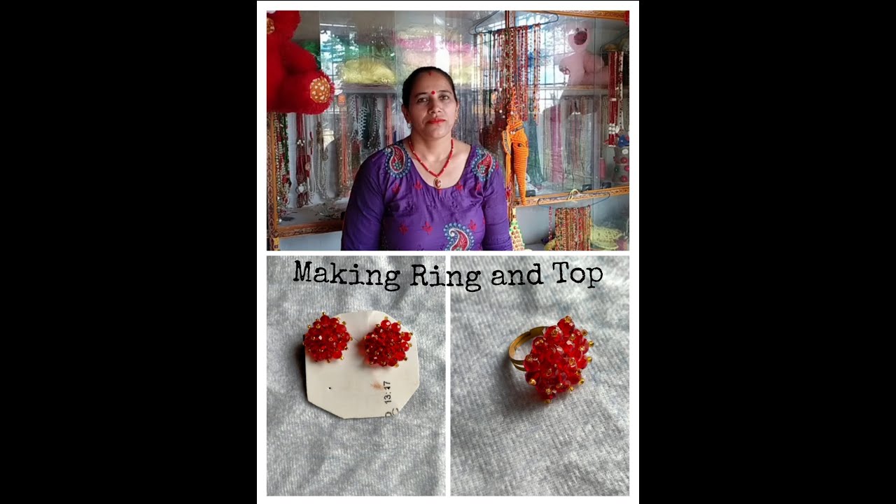 Making Ring and Top for Necklace at home