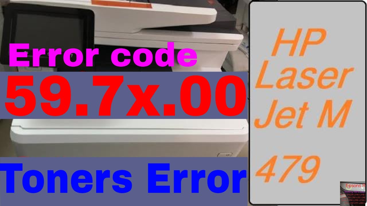 HP Color LaserJet Pro MFP M479fdw m479 error Even code 59.72.00 toner cartridge print not clear