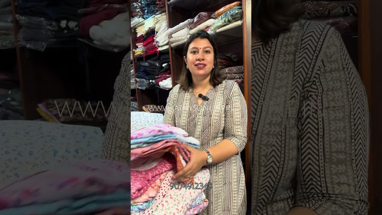 Cotton nighty fabrics in small floral prints