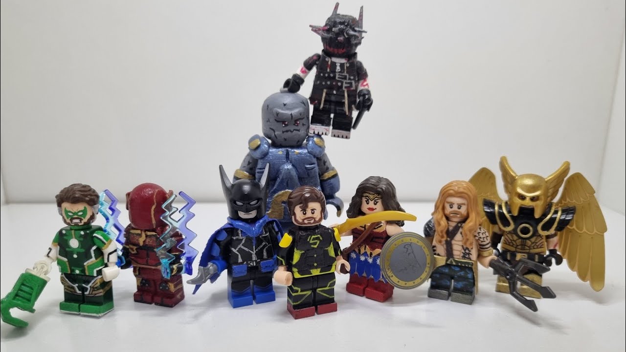 Jooshverse Justice League custom lego minifigures
