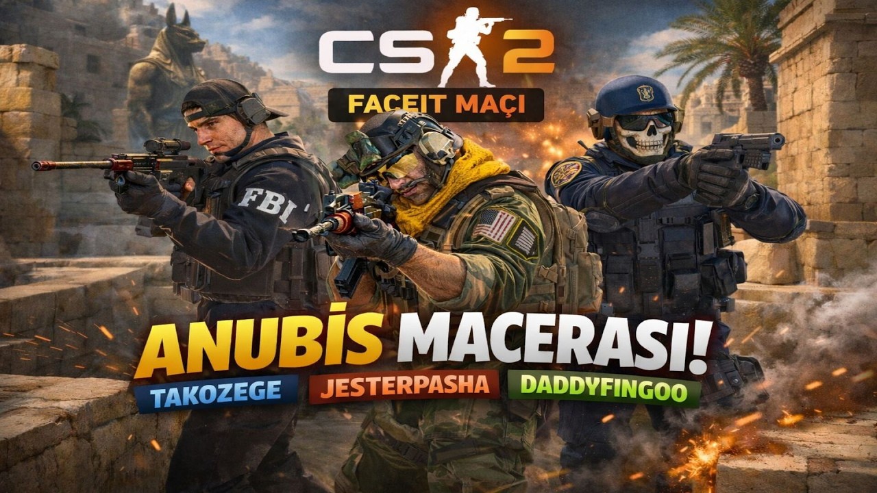 CS 2 FACEİT ANUBİS MACERASI !! | EKİPLE CS 2