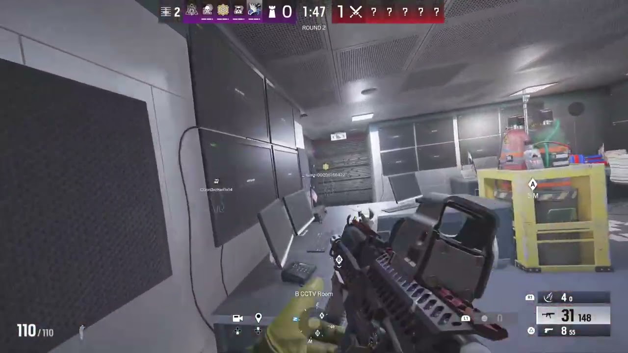 1v5 on bank