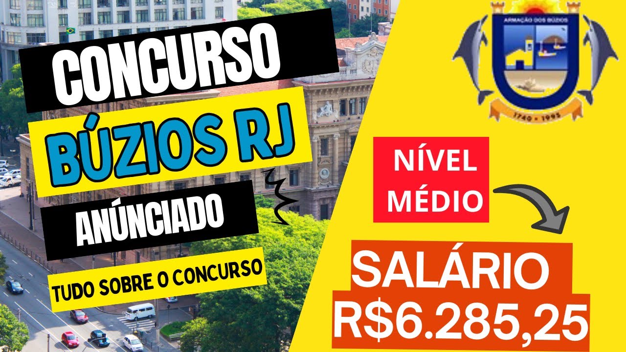 Concurso Búzios RJ 2026: Mais de 190 vagas para Professores | Salários até R$ 3.851