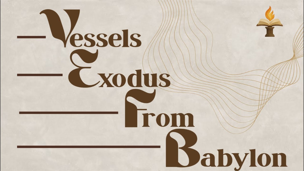 Vessels: Exodus from Babylon | Ps Habalelwi  | 27 February 2026 | Pillars Of Fire