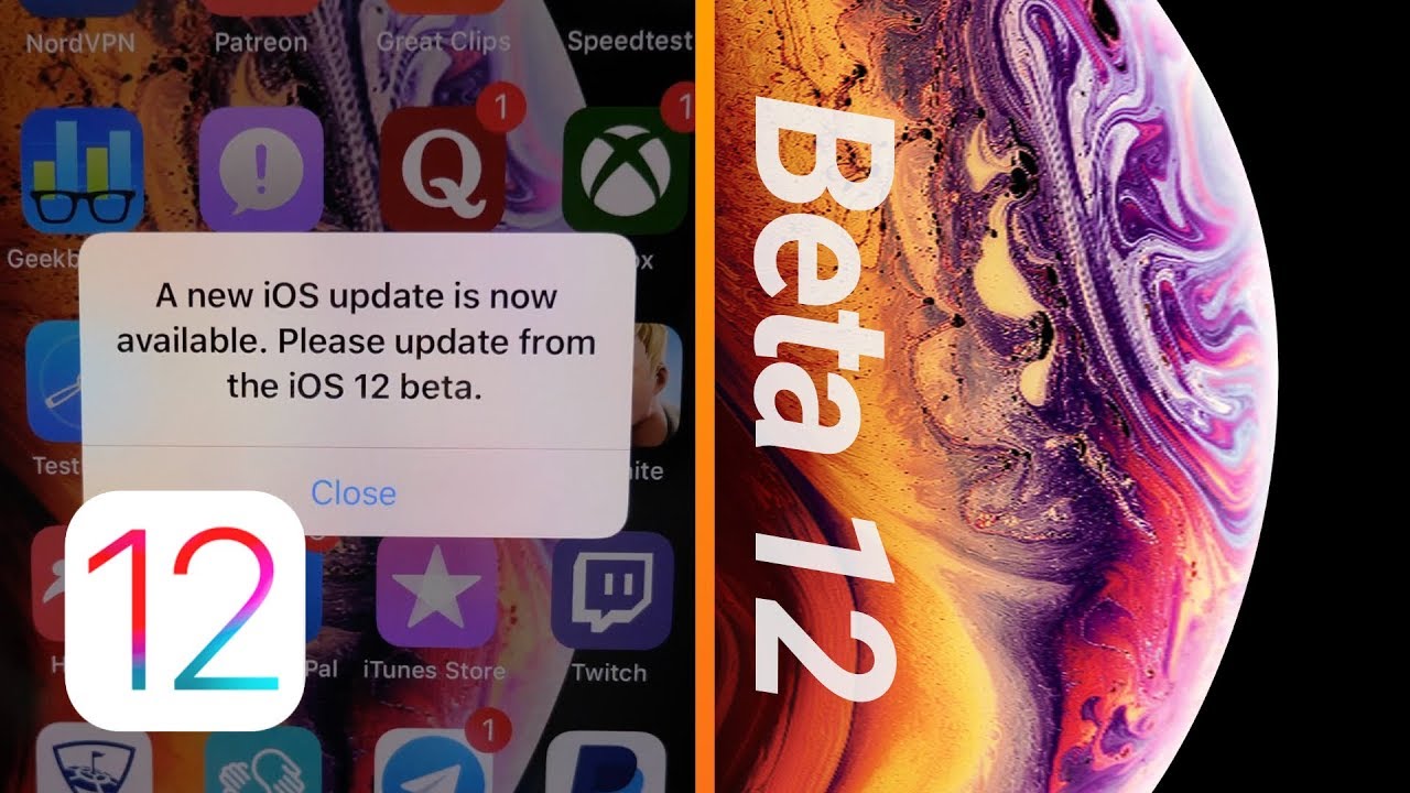 iOS 12 Beta 12 & Public Beta 10 Released + iPhone Xs Wallpaper!
