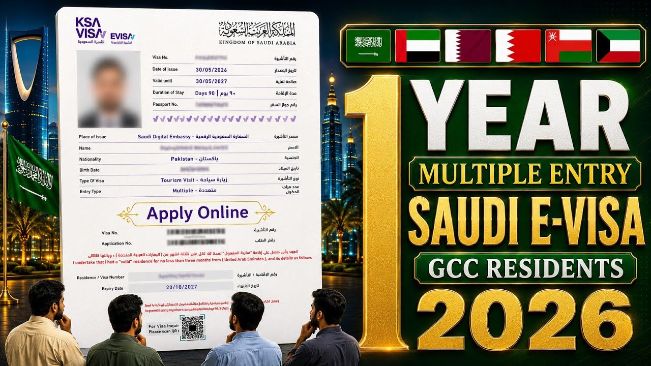 How to Apply Saudia 1 Year Multiple Entry Visit Visa 2026 | Full Process Step by Step