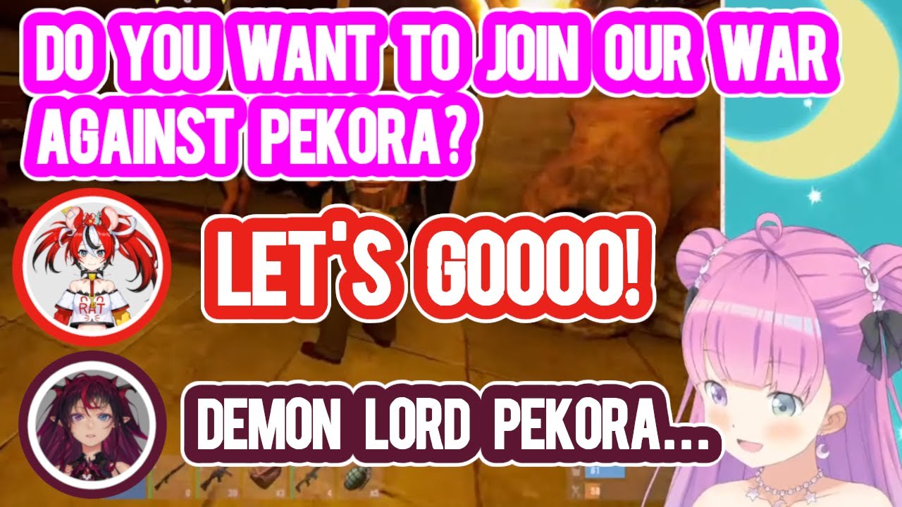 IRyS and Bae join Luna before the war against Pekora and they have fun!