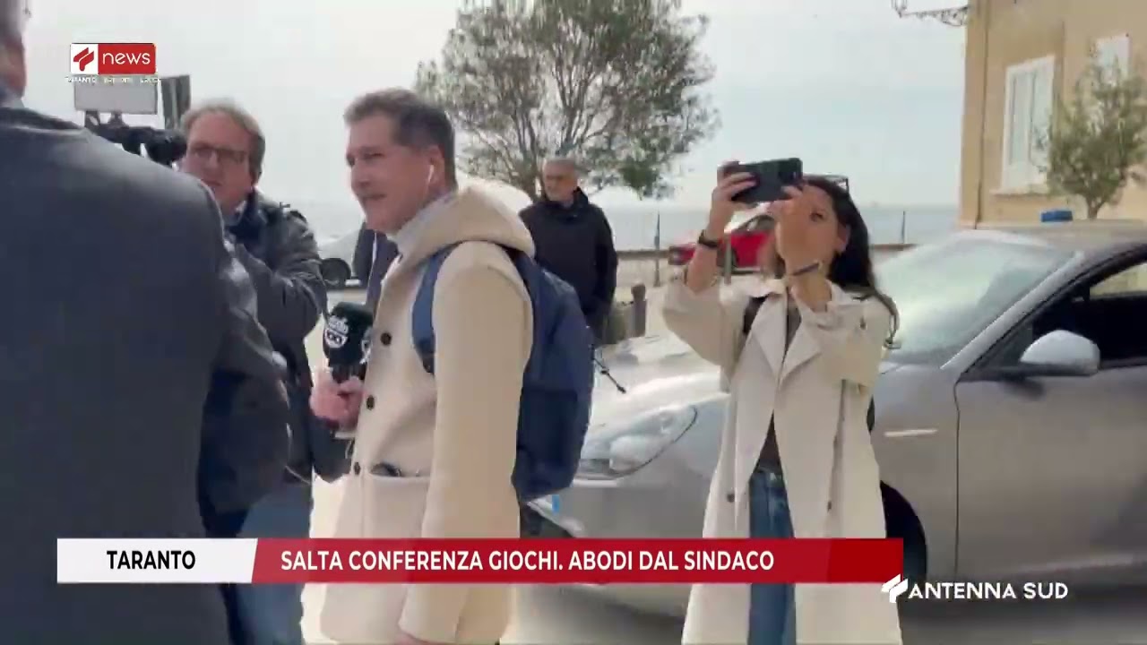 02 MARZO 2026   TARANTO   SALTA CONFERENZA GIOCHI  ABODI DAL SINDACO
