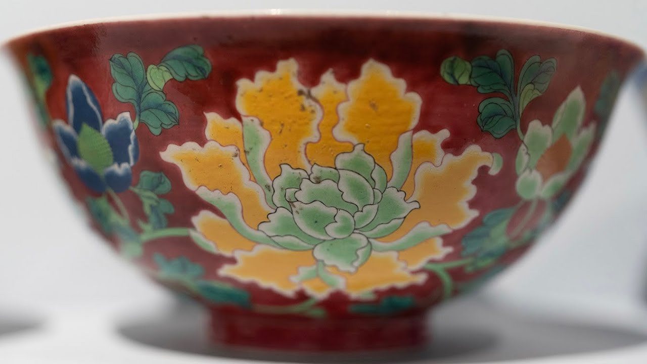 Musée Guimet, Fine enamelled ruby-ground porcelains, etc.