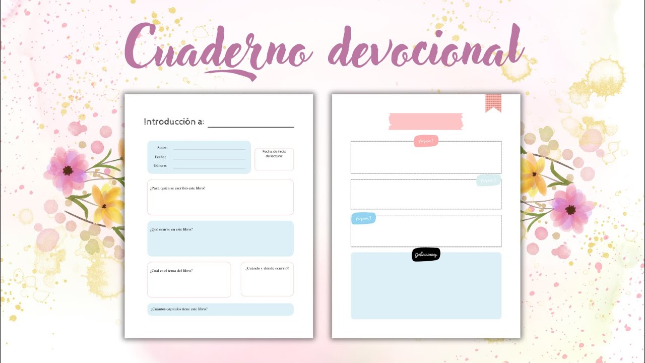 Cuaderno Devocional - Cómo hacer un devocional o estudio bíblico