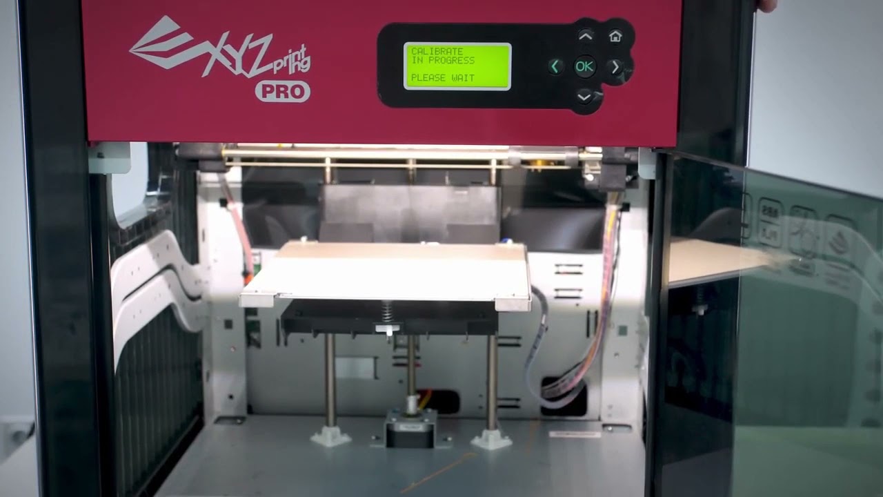 Калибровка выравнивание стола 3Д принтера XYZPrinting da Vinci 1 0 Pro