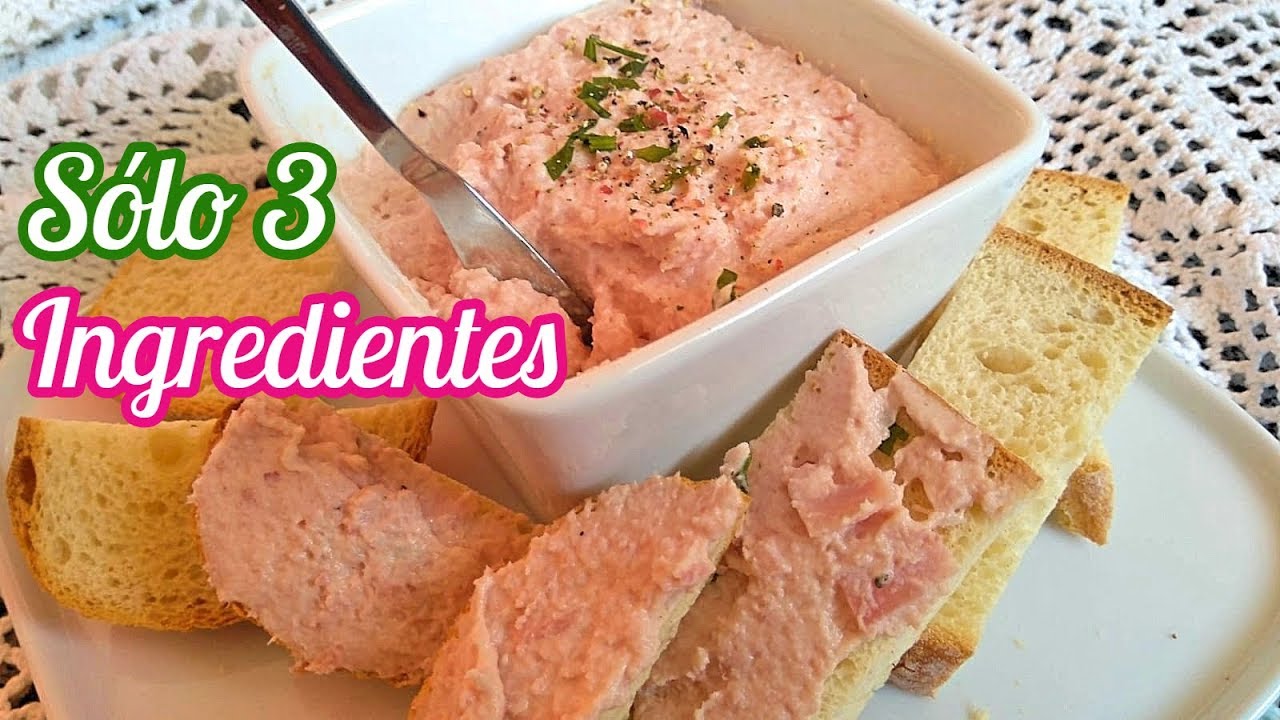 Paté de jamón york con sólo tres ingredientes | El Dulce Paladar