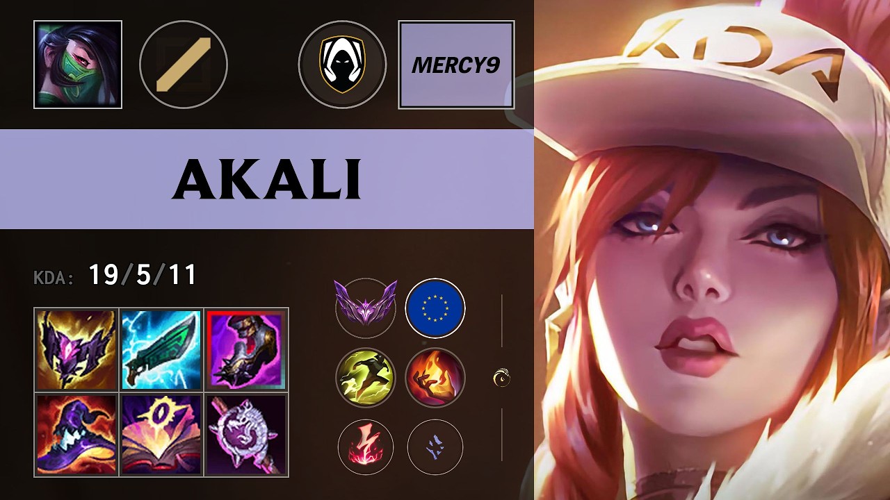 (HRTS Mercy9) Akali Mid vs Irelia - EUW Master Patch 26.13