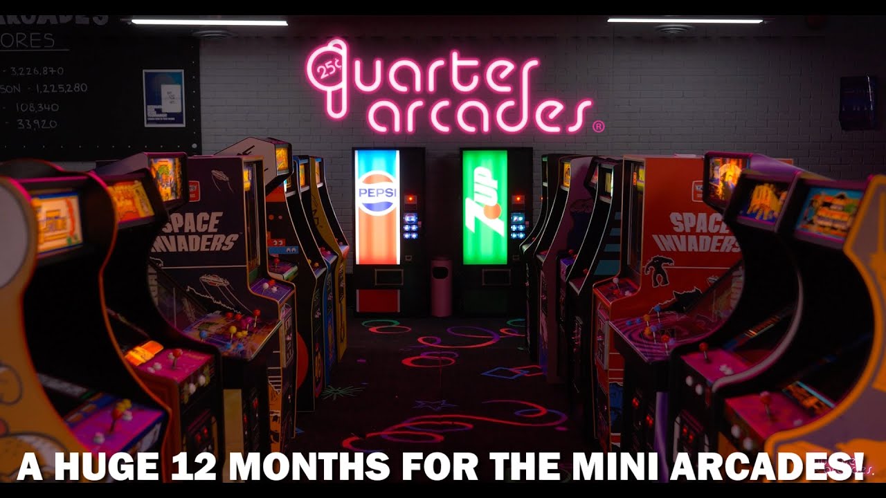 1/4 scale Space Invaders, TMNT, vending machines, bins + more = 12mths of Quarter Arcades!
