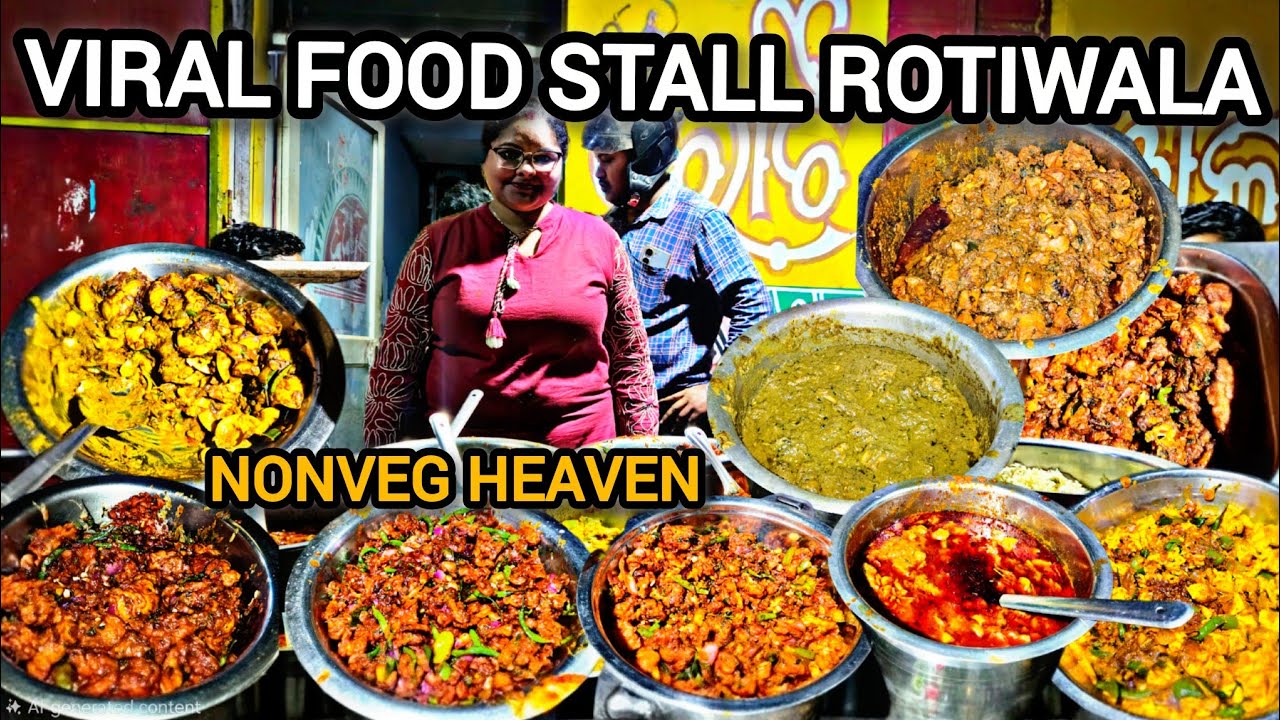 ମଟନ ସାଙ୍ଗରେ ୪ ପ୍ରକାର ଚିକେନ ମାତ୍ର ₹200 ଟଙ୍କା 😱 Viral Rotiwala Girl Of Bhubaneswar @CobraSubhendu  🍗😋🤩