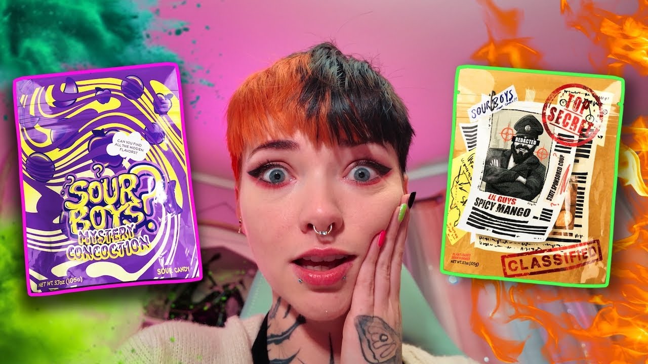 I Tried SOUR BOYS Candy (And There Was A SPICY One!) - Taste Test *BITE ME BABY* - Reckless