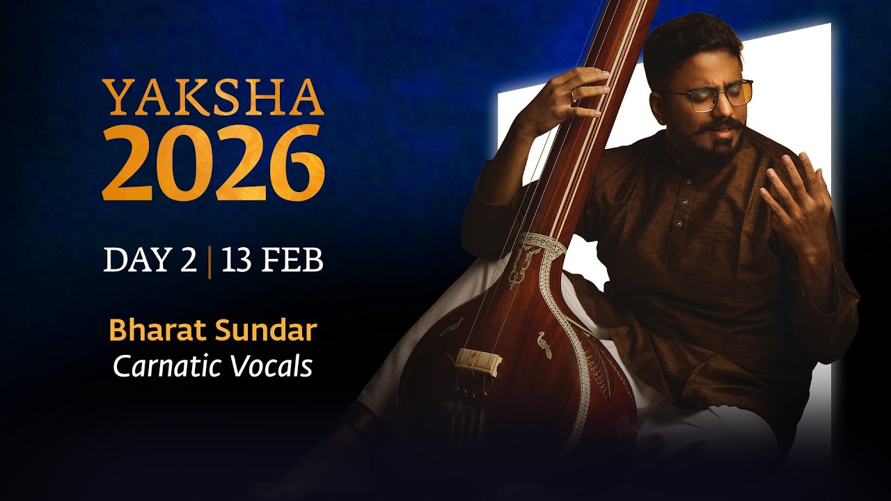 Shri Bharat Sundar – Carnatic Vocalist | 13 Feb | 7:00–8:15 PM | @BharatSundarMusic