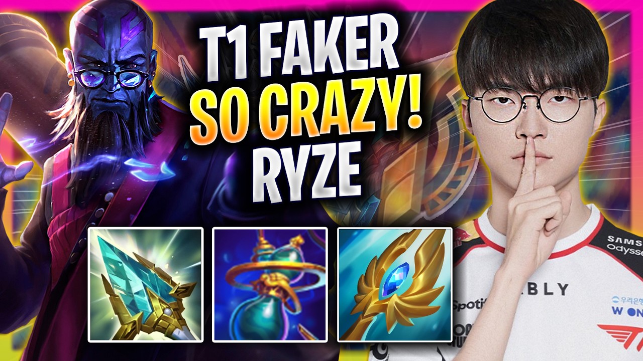 FAKER IS SO CRAZY WITH RYZE! - T1 Faker Plays Ryze MID vs Orianna! | Season 2026