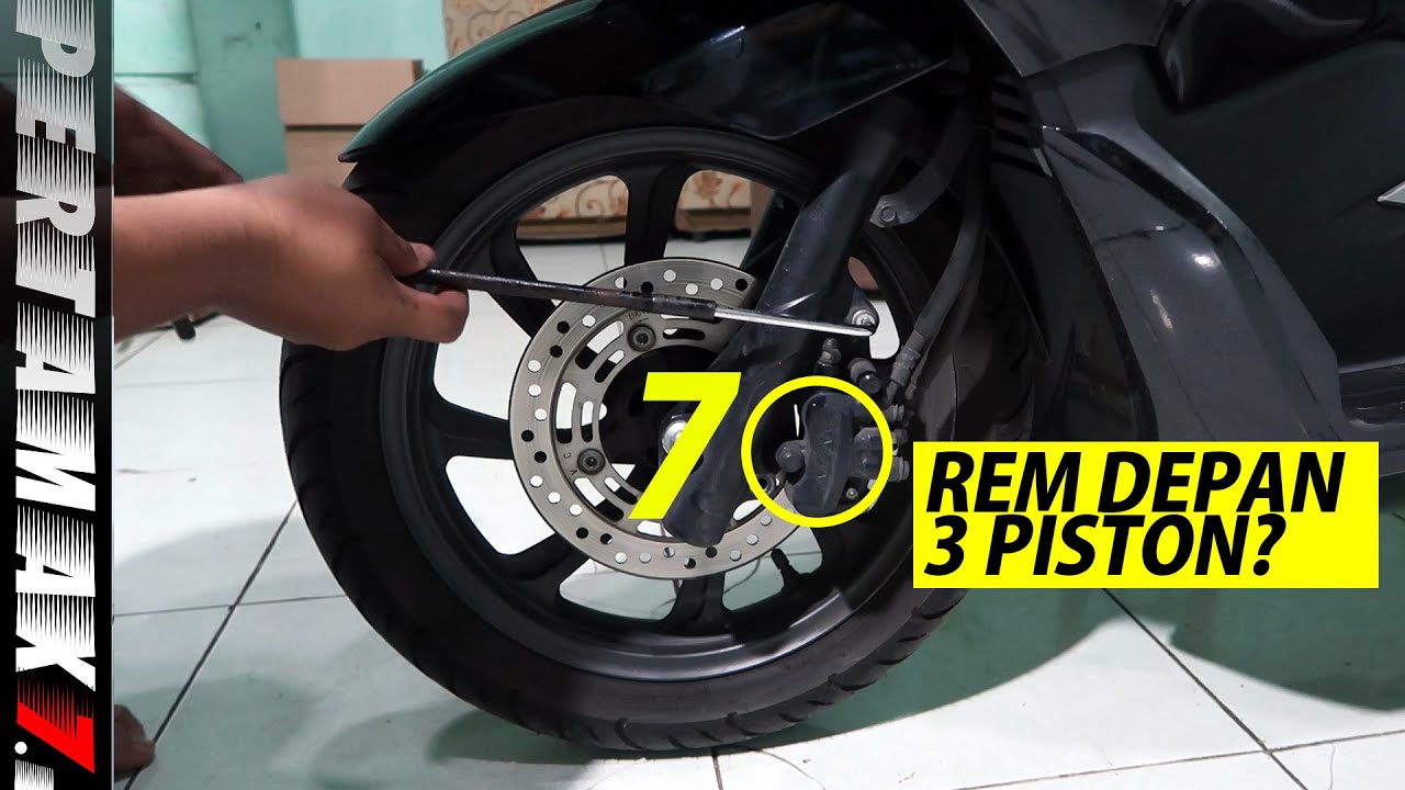Bongkar Kaliper Rem Depan Honda PCX150 CBS ADV150 PCX160 Benarkah 3 Piston Kerja Semua ? #pcx #cbs