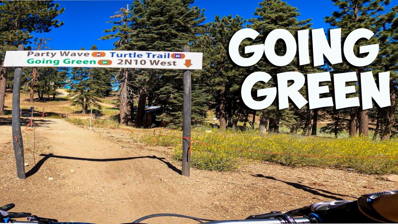Going Green at Snow Summit Bike Park 2020 - The Best Bike Park Beginner Trail - 4k