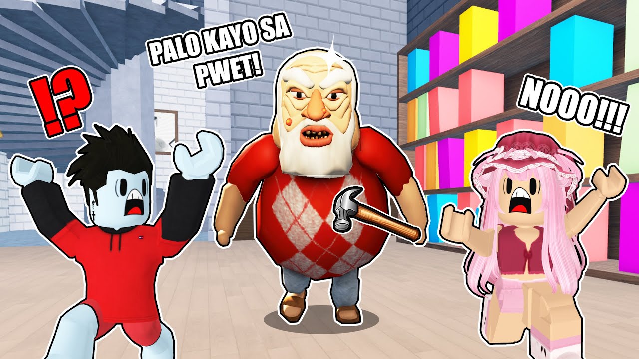 Angry Grandpa Escape | NAGALIT Ang LOLO Naming KALBO! | Roblox Tagalog