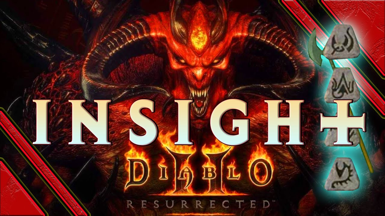 Diablo 2 resurrected - How to make INSIGHT Runeword - Why it's the best Runeword for your mercenary