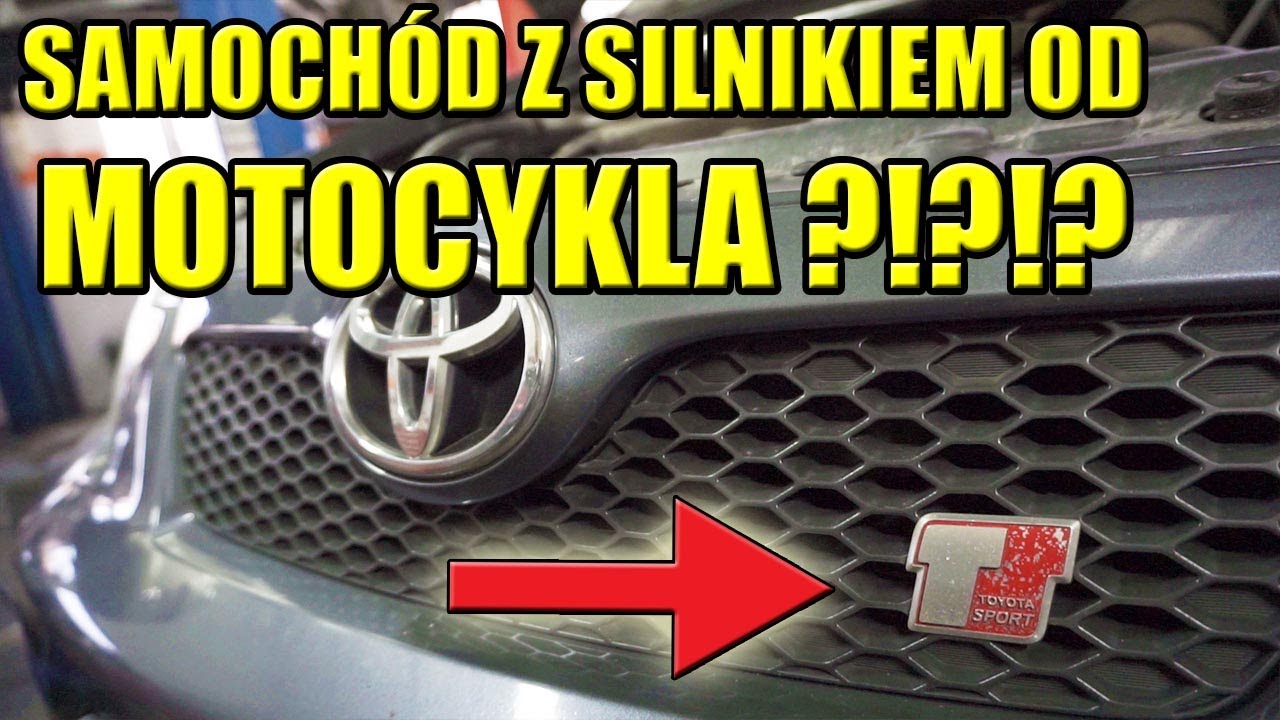 CIEKAWOSTKA! SAMOCH&Oacute;D Z SILNIKIEM MOTOCYKLA? TOYOTA COROLLA TS 1.8 VVTL-i 192KM