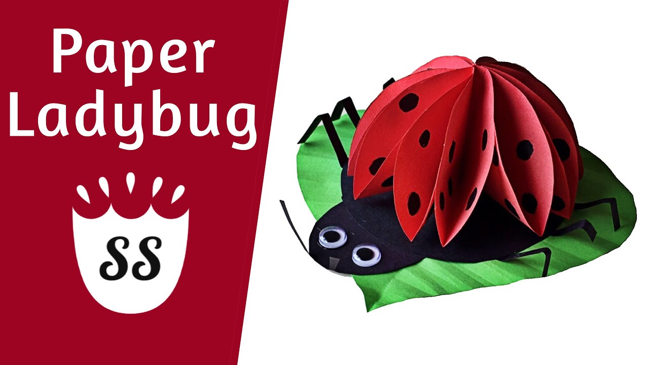 Making Ladybugs For Kids | Simple Paper Ladybug Craft For Kids