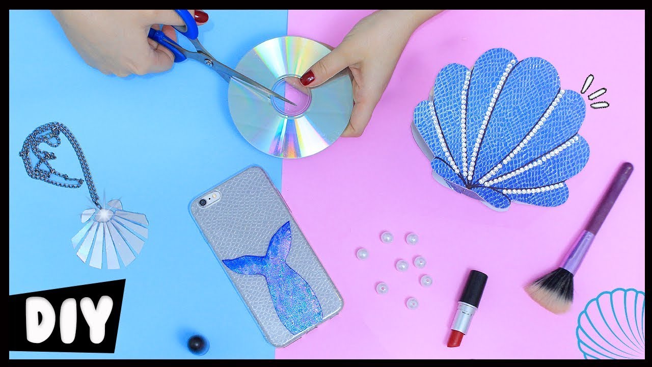 DIYs SEREIA do LIXO AO LUXO 🐚♻️ Necessaire, Colar, Capinha de Celular