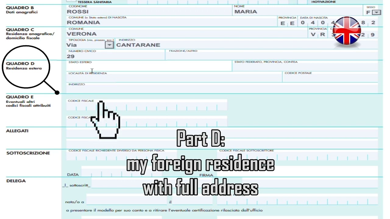 Tax code - How to fill in the form