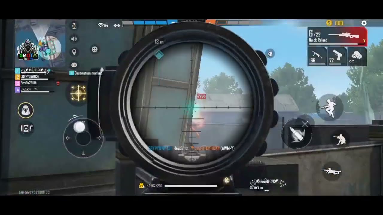 New Auto Headshot 100% OB34 MOD| Panel Hack Free Fire | GROTA TEAM MOD