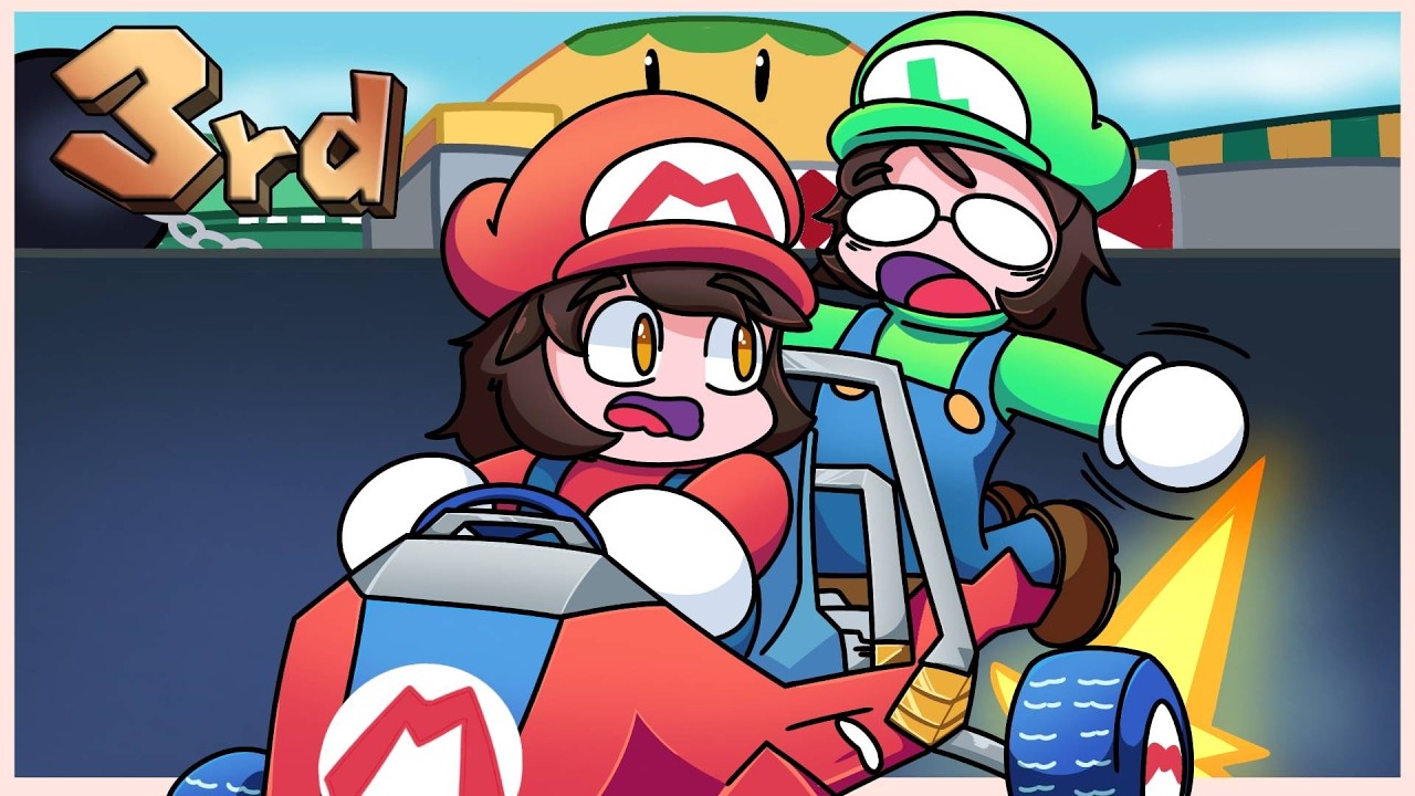 MARIO KART DOUBLE DASH pero mi compañero es un invalido