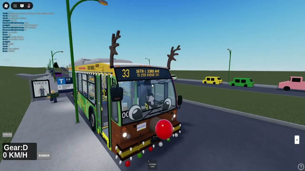 ROUTE 33 - TRANSLINK ROBLOX SCBCTA REINDEER NOVABUS GEN 4TH #18330