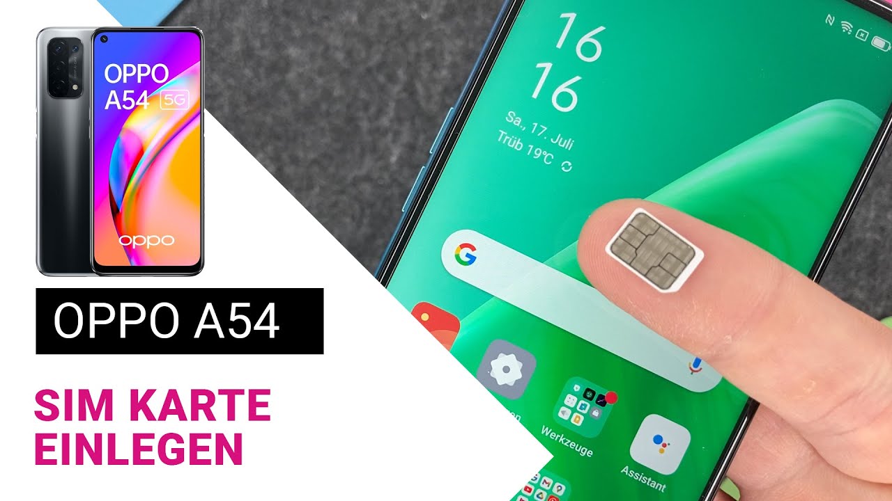 OPPO A54 - SIM Karte einlegen
