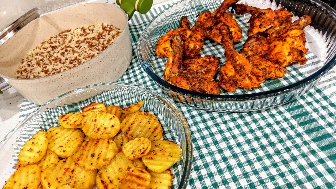 PİRİNÇ PİLAVININ YANINA FIRINDA SOSLU TAVUK VE PATATES 💯📌✅ | MelŞah Mutfakta