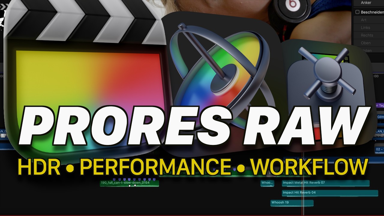 🎬 Final Cut Pro — Optimierungen, HSL Farbmasken, HDR, Sidecar, ProRes RAW u.v.m!