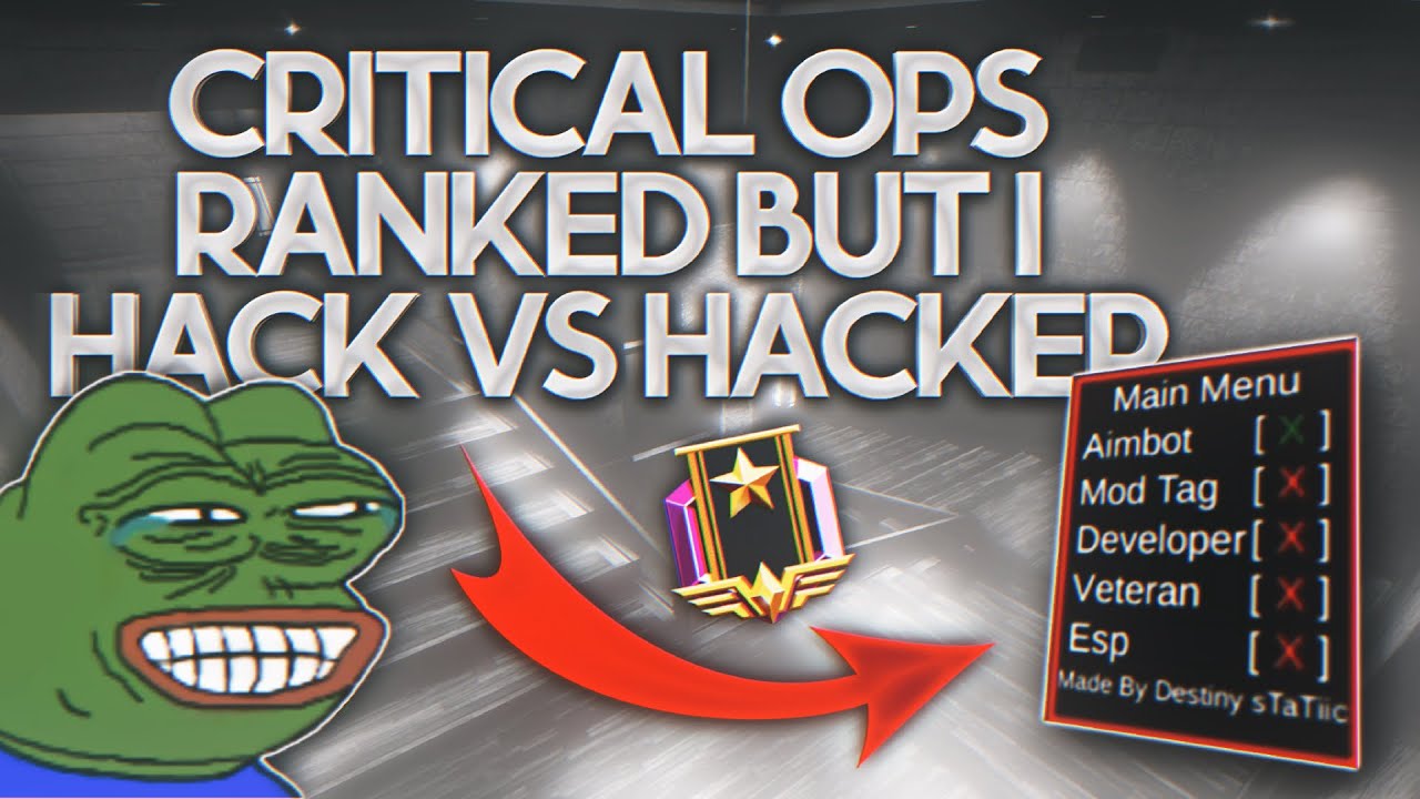 Critical Ops CLUTCHING vs A FULL PARTY OF HACKERS! Elite Ops Ranked