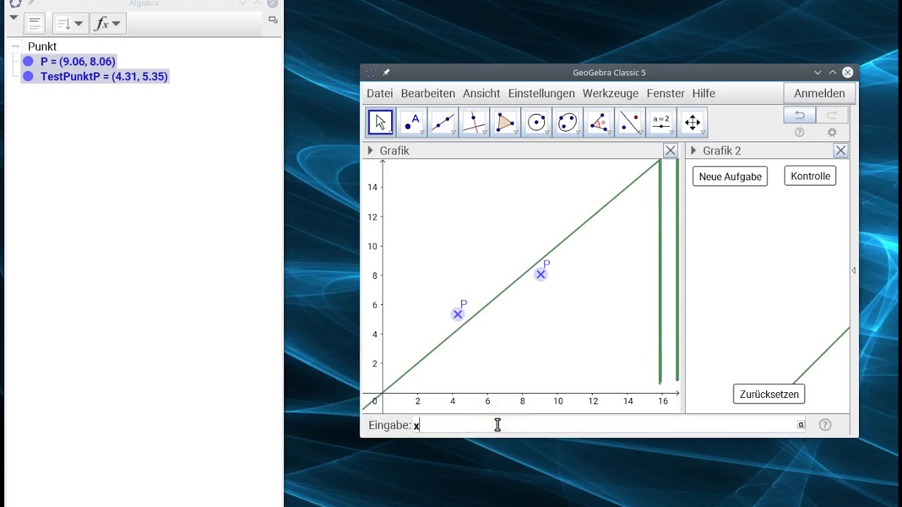 moodle Mehrfach-Aufgabe mit Geogebra erstellen - Teil 1
