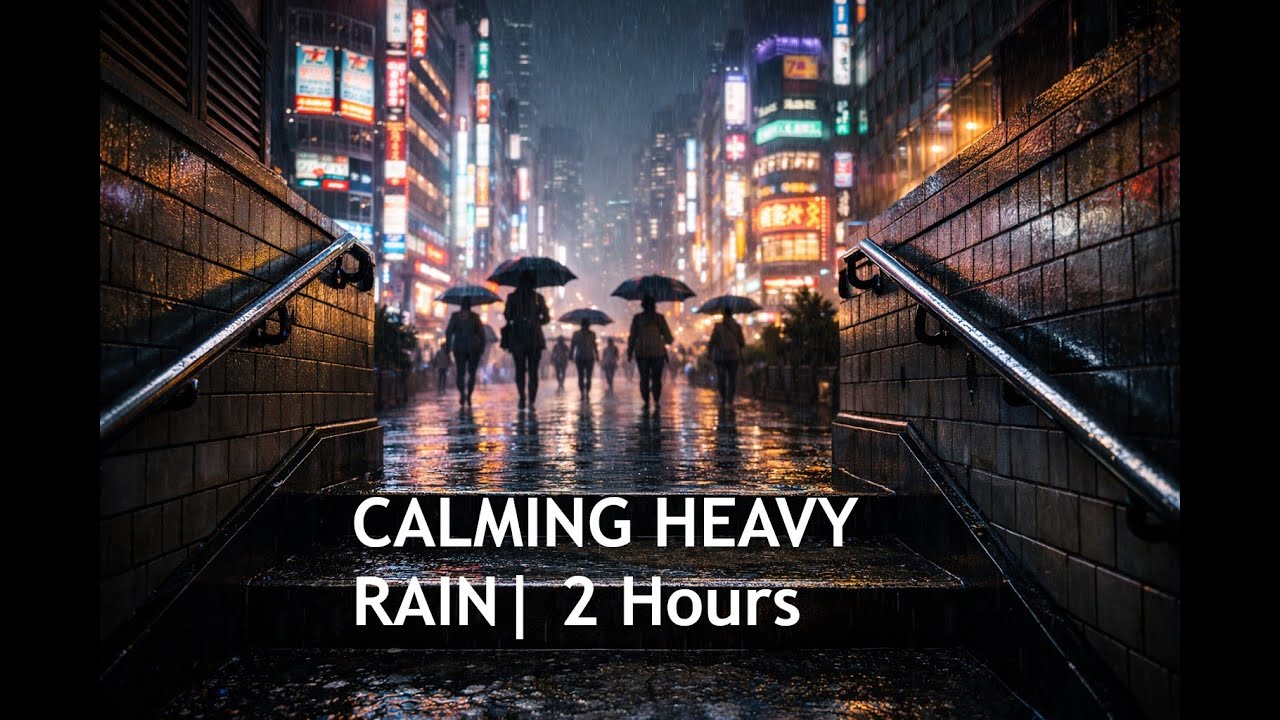 2 Hours of Calming Rain Sounds | Deep Sleep, Relaxation & Focus