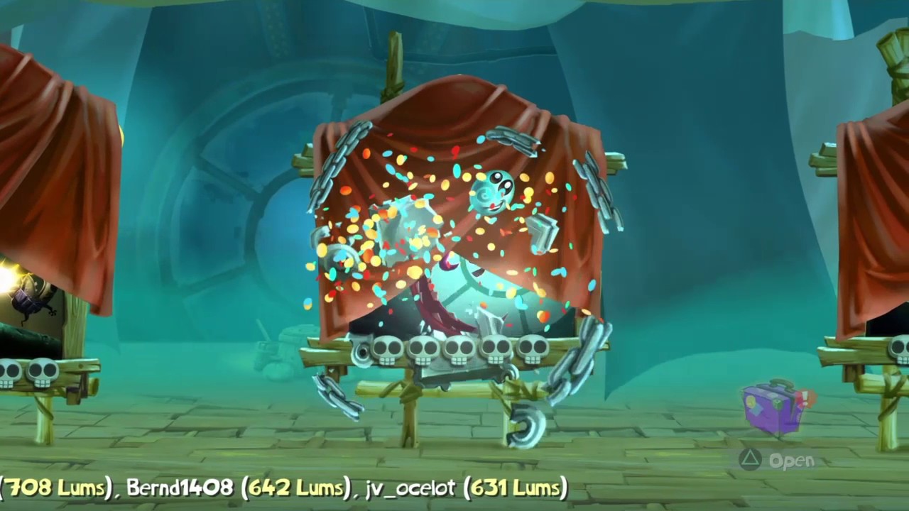 Rayman Legends - 20,000 Lums Under the Sea 100% Walkthrough
