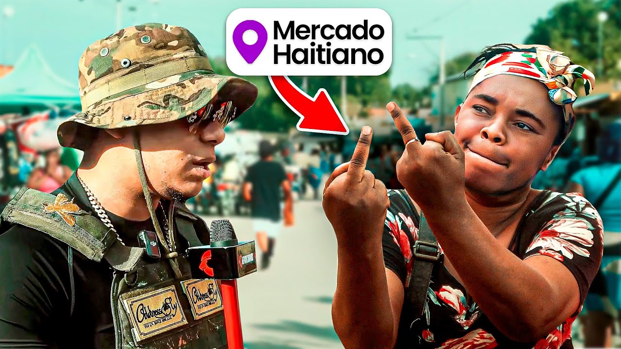 ASI ME RECIBEN LOS HAITIANOS EN EL MERCADO ( increíble )