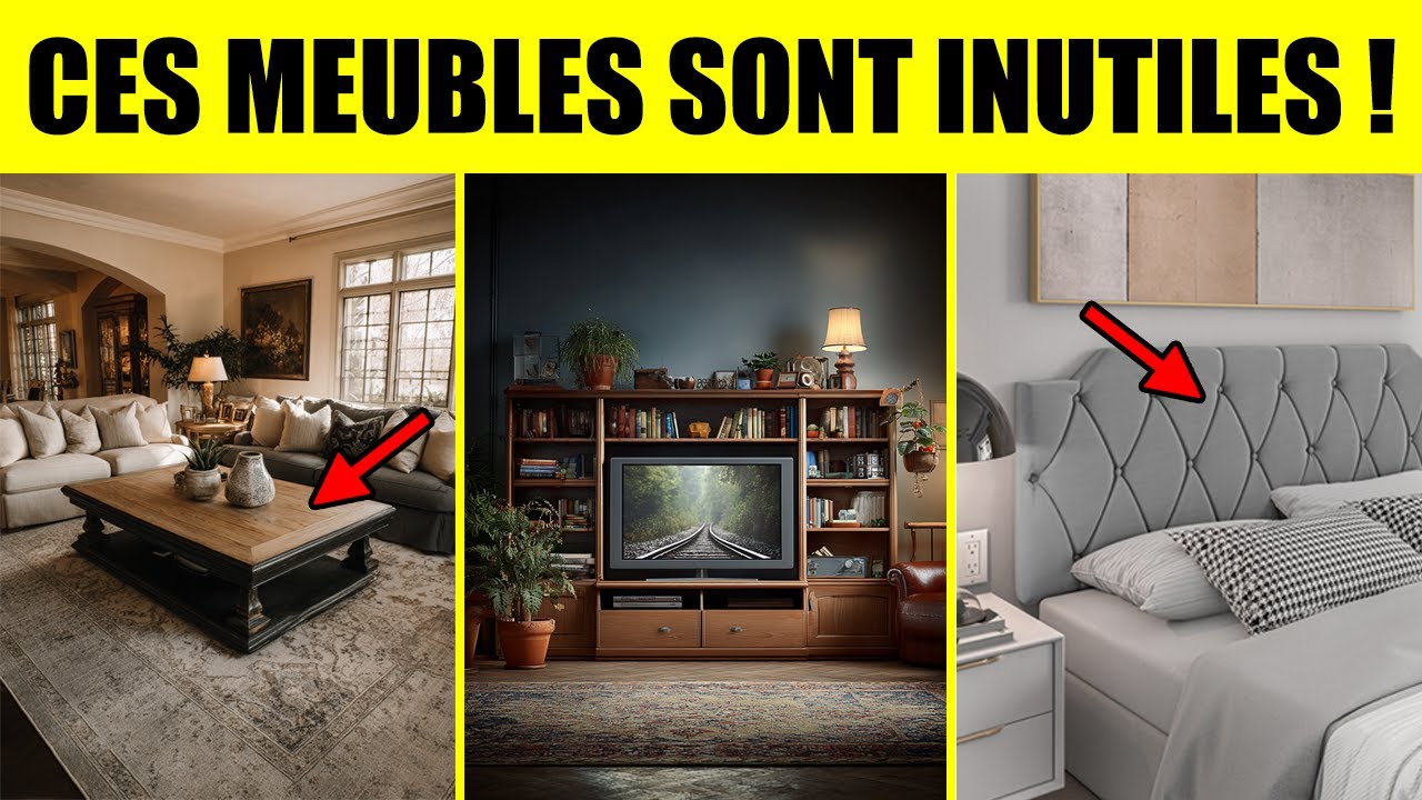 Les 12 PIRES meubles que VOUS AVEZ CHEZ VOUS ! (Jetez-les DÈS AUJOURD’HUI !) – Minimalisme