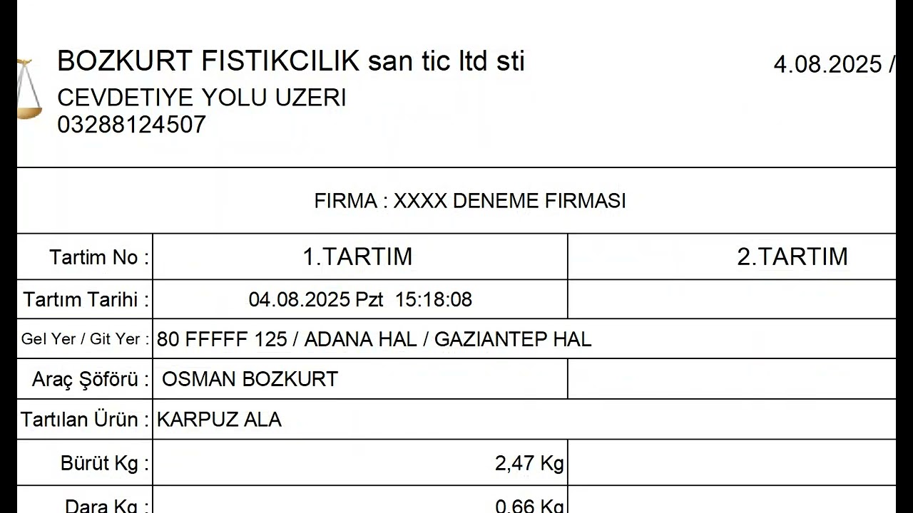 Kantar PRogrami Egitim Videosu