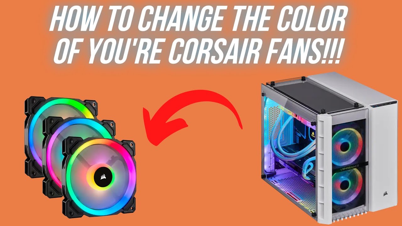 How to customize you're fan colors on iCUE!!!