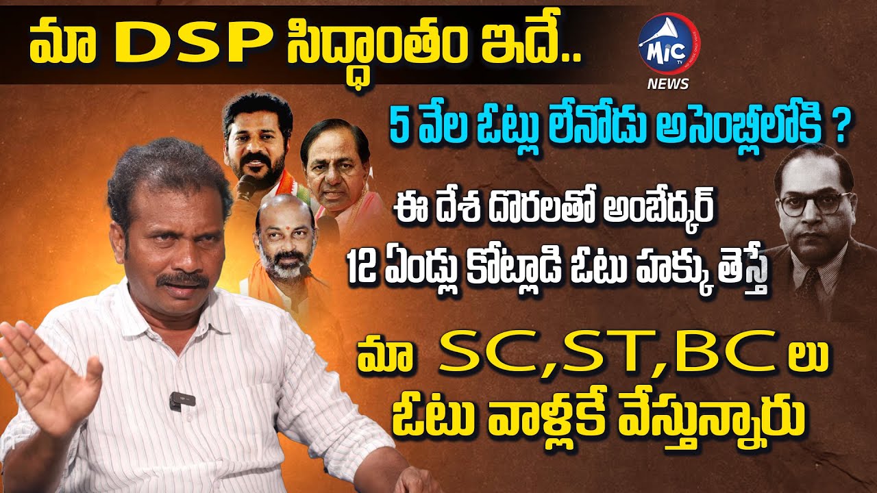 Visharadan Maharaj about DSP Party and SC ST,BC Caste | Ambedkar | Buchanna Interview | Mic Tv News