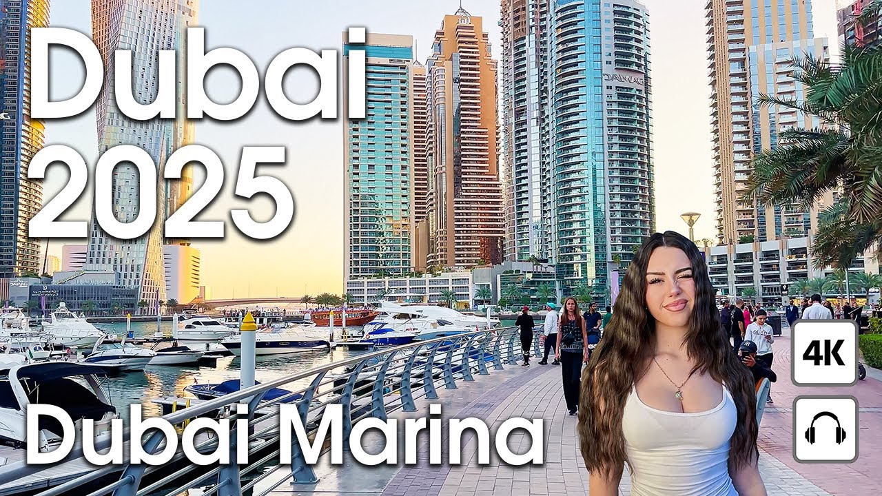 Dubai 🇦🇪 Amazing JBR, Dubai Marina, Downtown & Fountain Show | Walking Tour Compilation