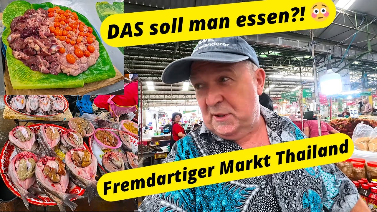 Marktschock in Kalasin, Frösche, Käfer & Nachgeburt.Willkommen auf dem Exotischen Markt in Thailand